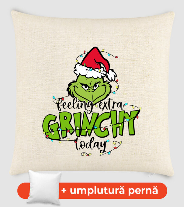 Feeling extra Grinchy today model nisipiu pe tricou