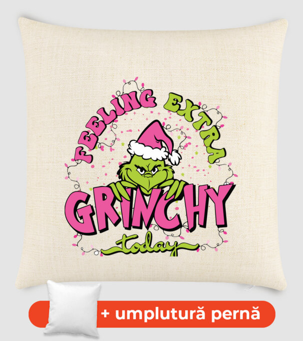 Feeling extra Grinchy today model nisipiu pe tricou