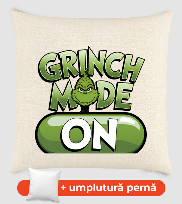 Grinch mode ON model nisipiu pe tricou