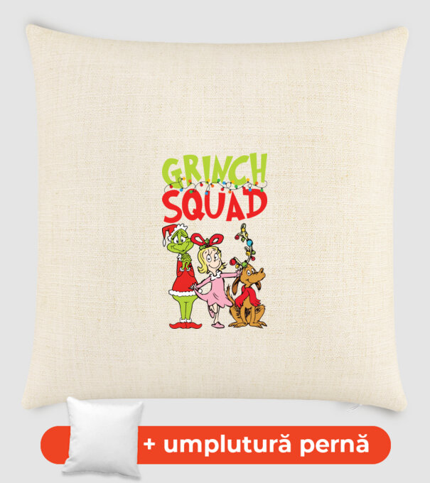 Grinch Squad model nisipiu pe tricou