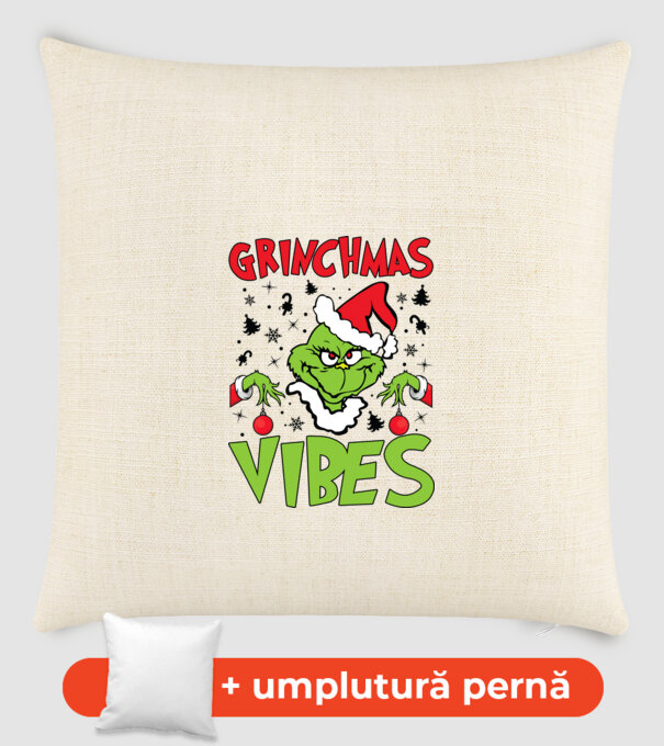 Grinchmas Vibes - Grinch model nisipiu pe tricou