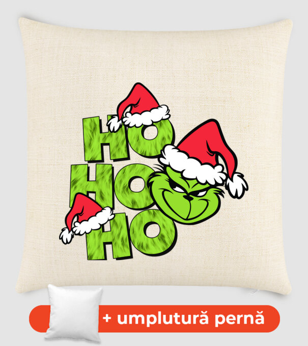 Ho Ho Ho - Grinch model nisipiu pe tricou