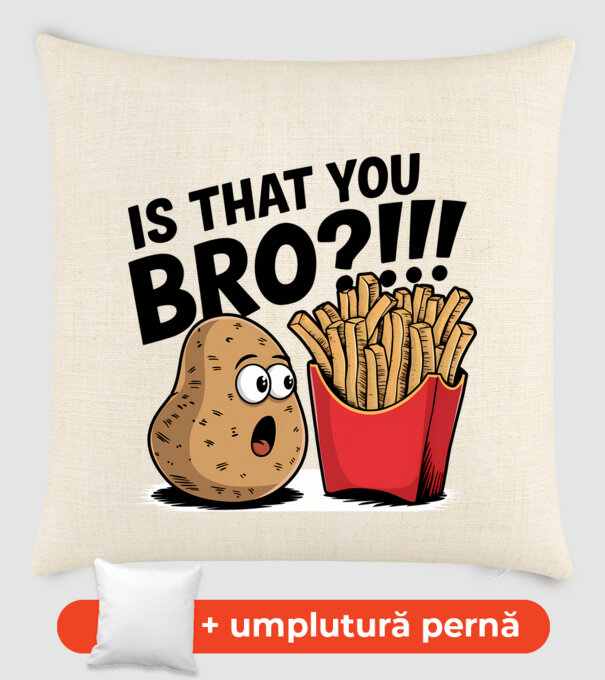Is that you BRO?!! Alb model nisipiu pe tricou