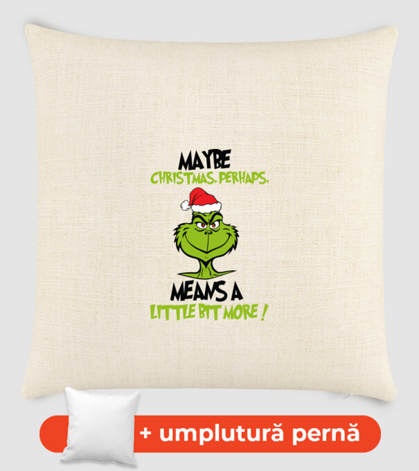 Maybe christmas - Grinch model nisipiu pe tricou