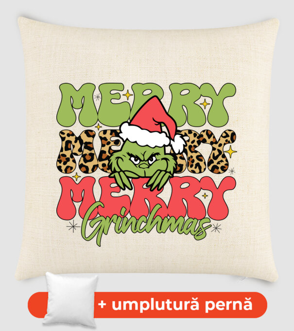 Merry Grinchmas model nisipiu pe tricou