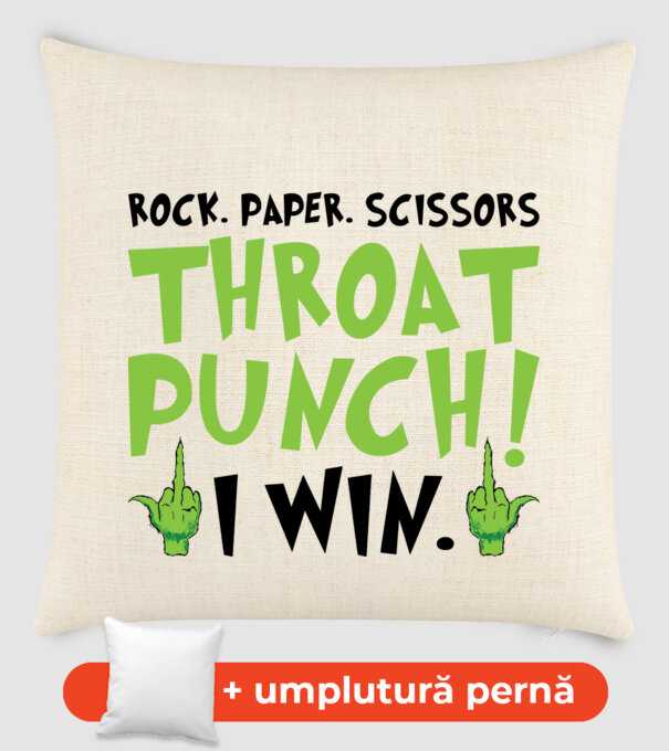 Rock paper scissors - Grinch model nisipiu pe tricou