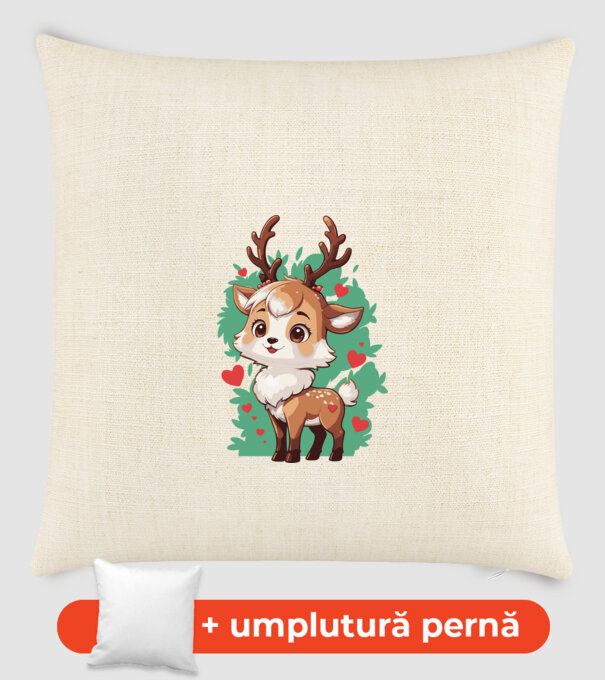 Valentine Deer model nisipiu pe tricou