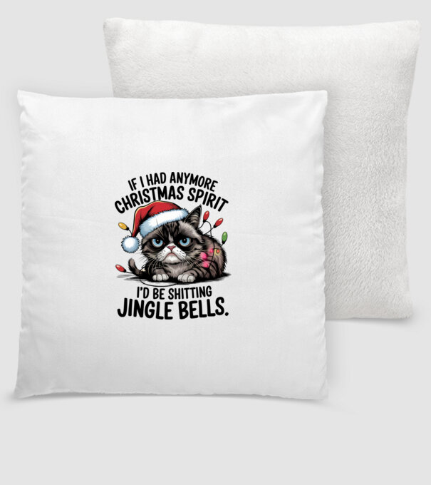 Christmas Spirit Grumpy Cat Alb model alb pe tricou