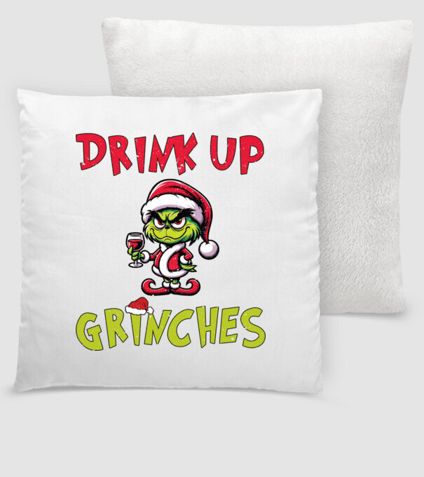 Drink up Grinches model alb pe tricou