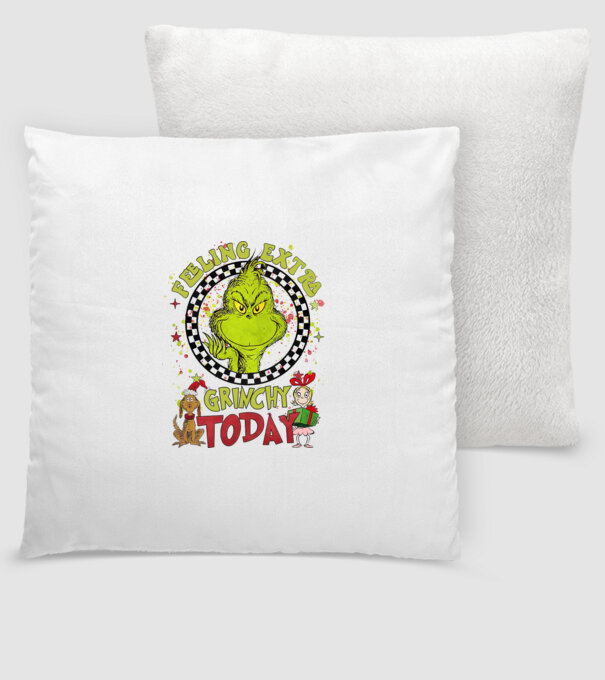 Feeling extra Grinchy today - Grinch model alb pe tricou
