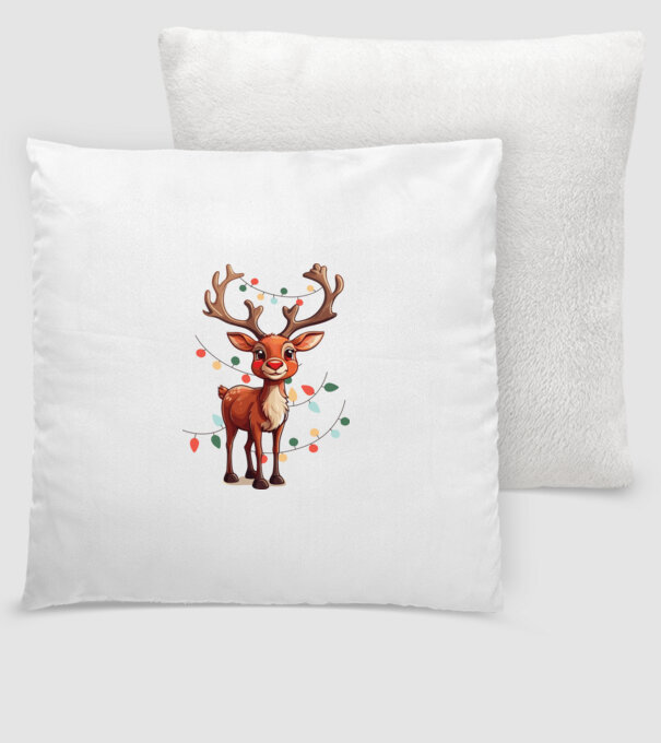 Festive Rudolph model alb pe tricou