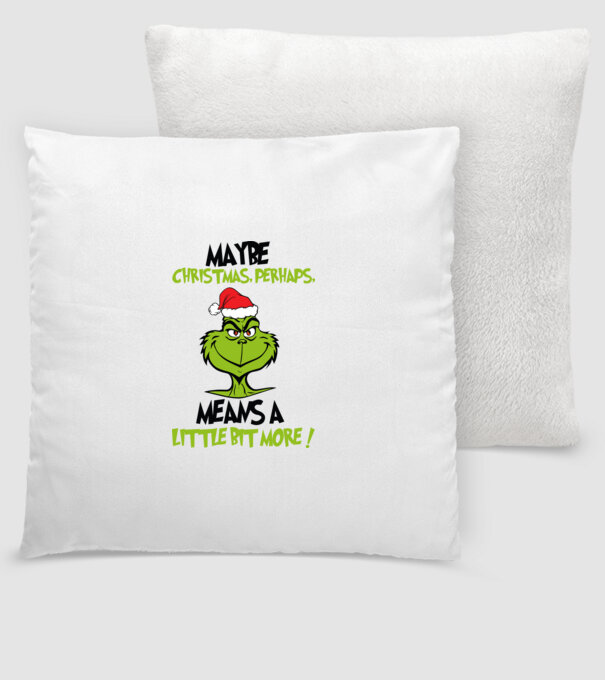 Maybe christmas - Grinch model alb pe tricou