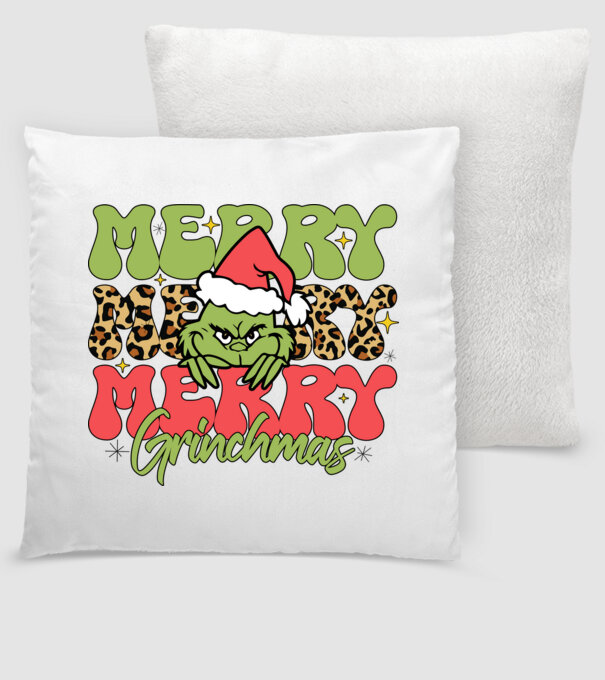 Merry Grinchmas model alb pe tricou