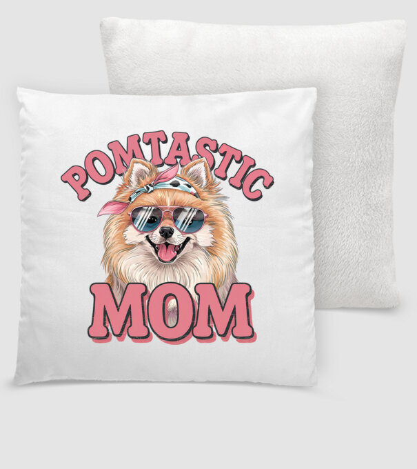 Pomtastic Mom model alb pe tricou