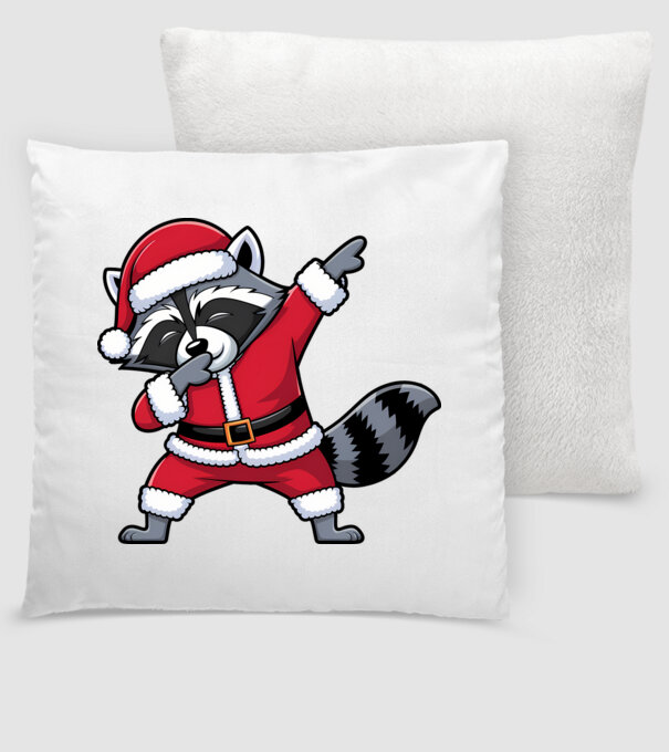 Raton Dab Xmas model alb pe tricou
