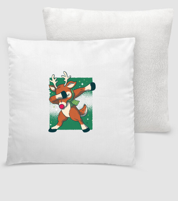 Rudolph DAB model alb pe tricou