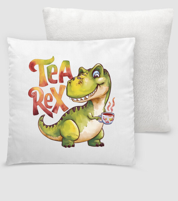 Tea Rex model alb pe tricou
