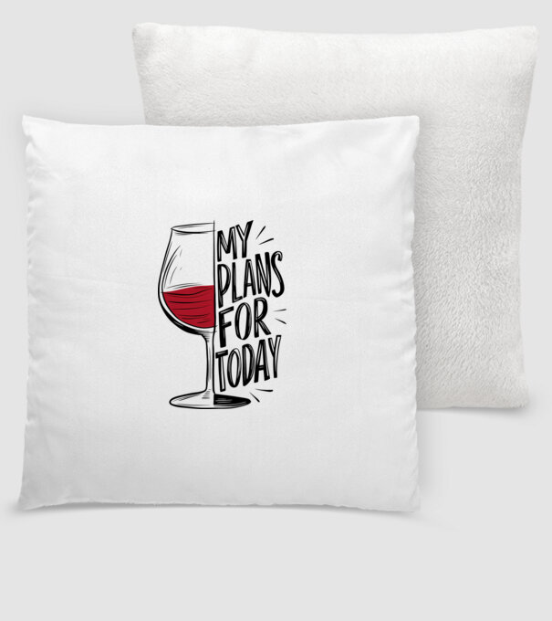 Wine Plans For Today Alb model alb pe tricou