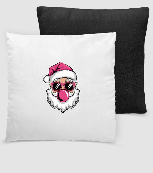 Bubble gum Santa 2 model negru pe tricou