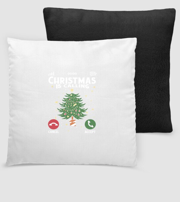 Christmas is calling model negru pe tricou