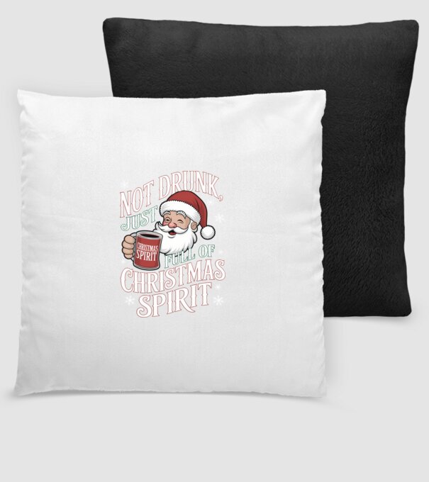 Christmas Spirit Santa model negru pe tricou