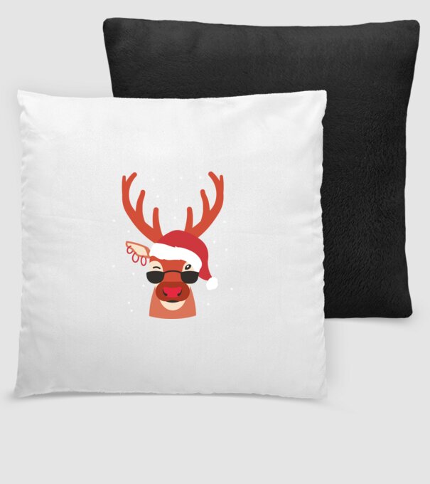 Cool Reindeer Rudolph model negru pe tricou