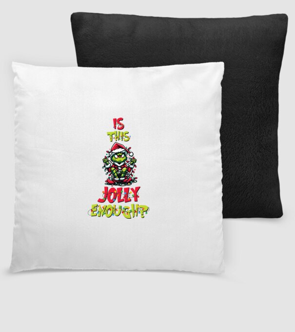 Is this jolly enough Grinch model negru pe tricou