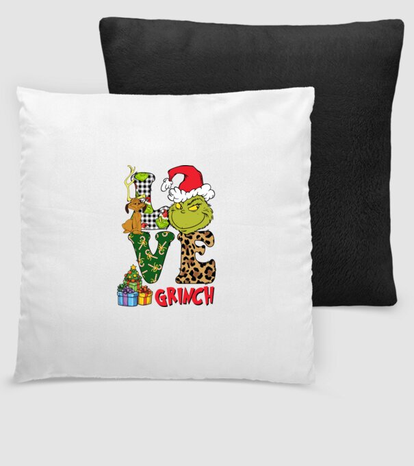 Love Grinch model negru pe tricou