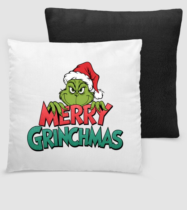 Merry Grinchmas model negru pe tricou