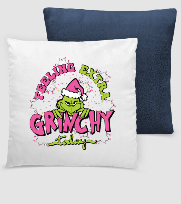 Feeling extra Grinchy today model albastru închis pe tricou