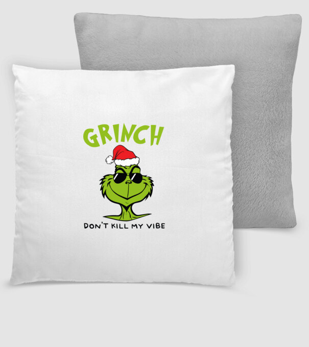 Grinch - Don't kill my vibe model gri închis pe tricou
