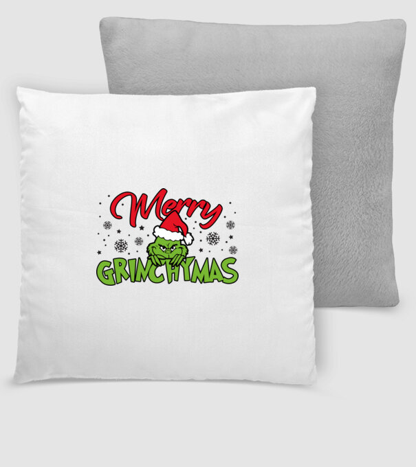 Merry Grinchymas - Grinch model gri închis pe tricou