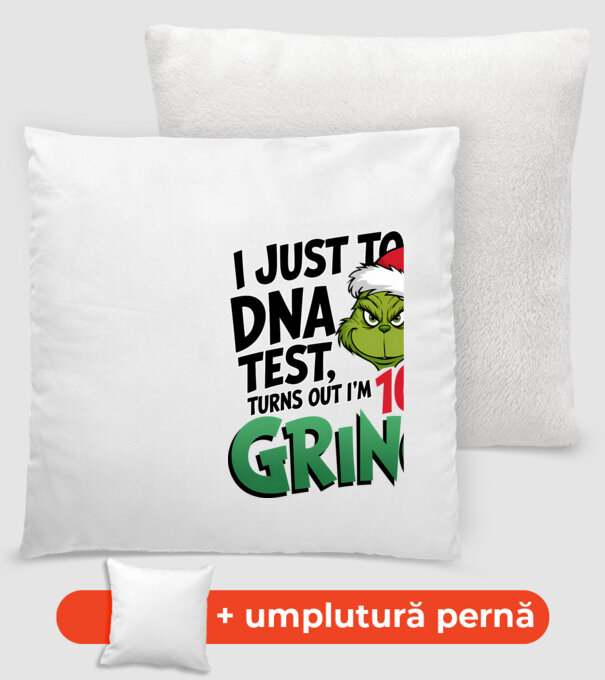 Grinch DNA test model alb pe tricou