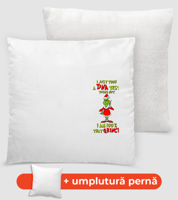 I just took a DNA test - I am Grinch model alb pe tricou