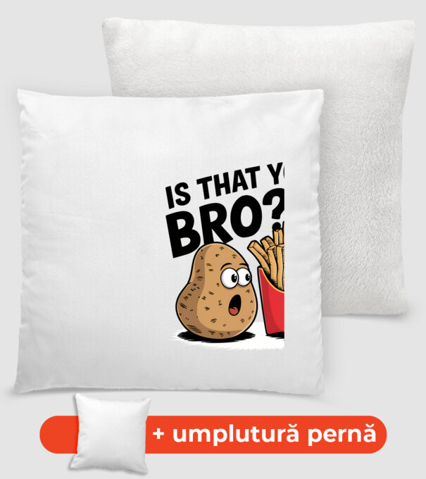 Is that you BRO?!! Alb model alb pe tricou