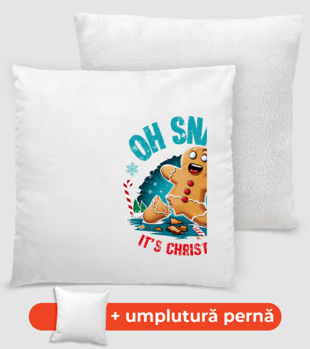 Oh snap! It's christmas Alb model alb pe tricou