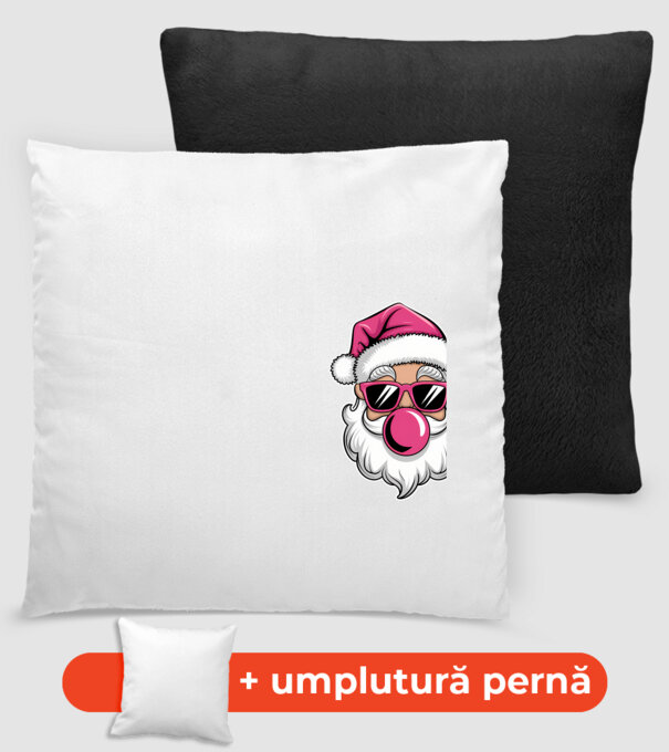 Bubble gum Santa 2 model negru pe tricou
