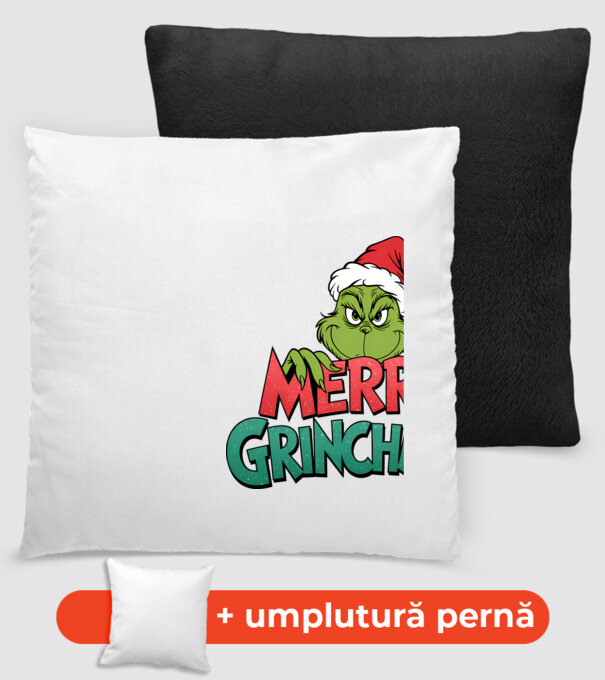 Merry Grinchmas model negru pe tricou