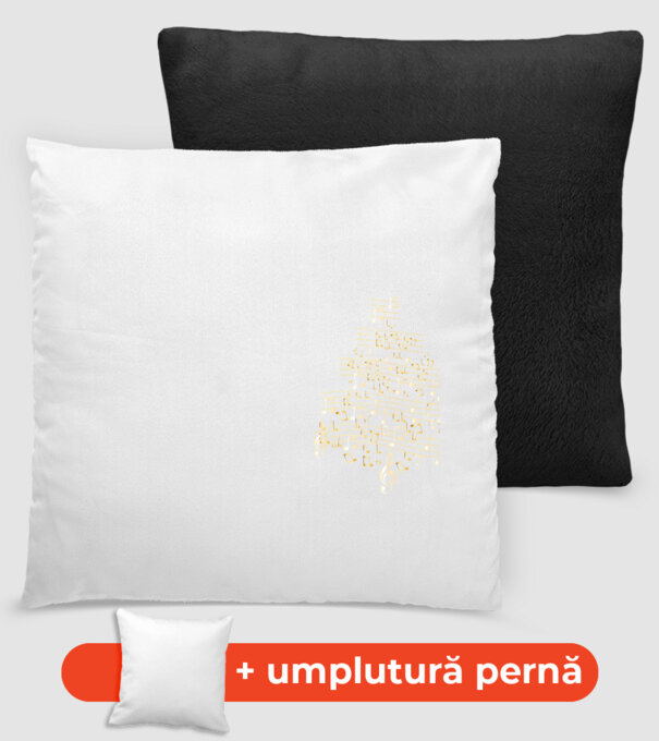 note de Crăciun model negru pe tricou