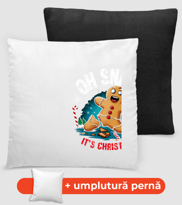 Oh snap! It's christmas Negru model negru pe tricou