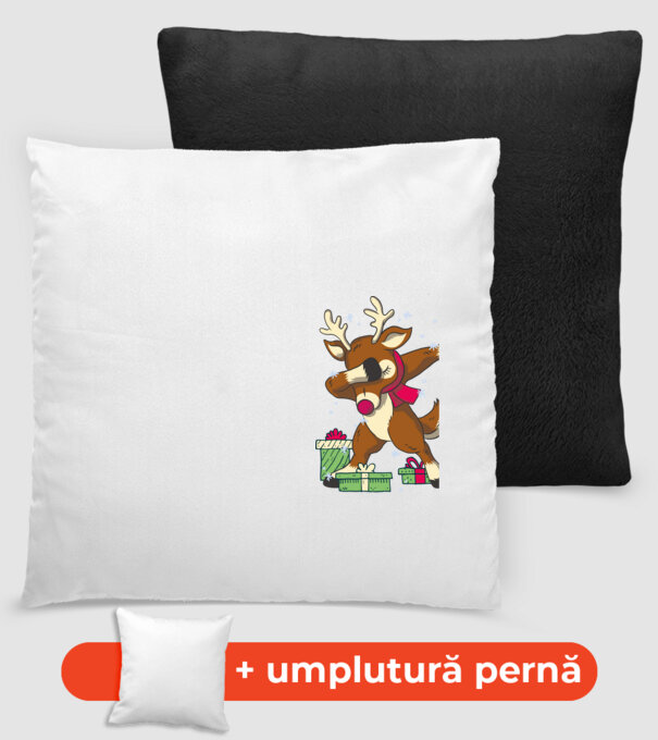 Rudolph DAB model negru pe tricou