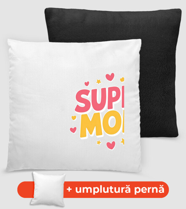 Super Mom Negru model negru pe tricou