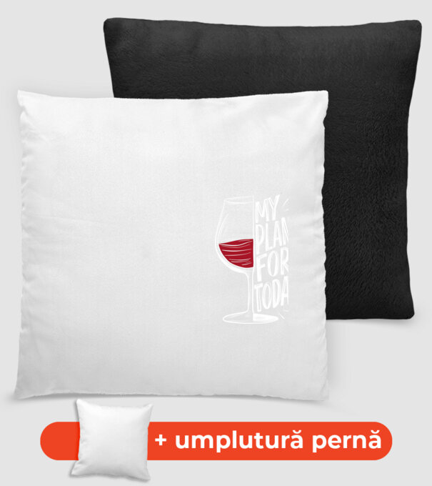 Wine Plans For Today Negru model negru pe tricou