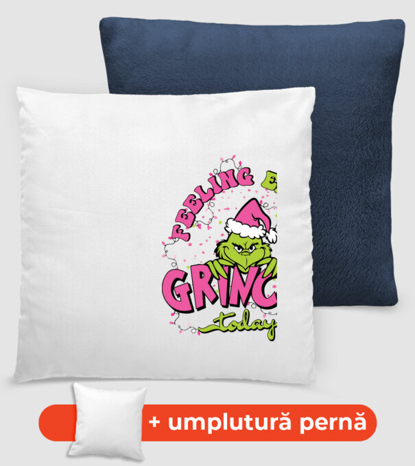 Feeling extra Grinchy today model albastru închis pe tricou